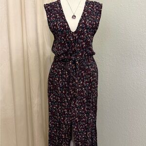 Tavik Floral V-Neck Midi Dress